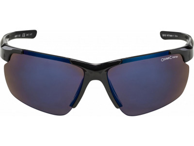 ALPINA Cyklistické okuliare DEFEY HR čierne, sklá: modré zrkadlové