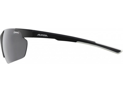 ALPINA Fahrradbrille DEFEY HR schwarz-weiß, Gläser: schwarz