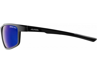 ALPINA Fahrradbrille DEFEY schwarz, Gläser: blau verspiegelt 