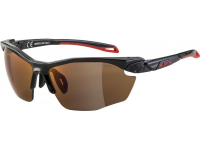 ALPINA Cyklistické brýle TWIST FIVE HR HM+ černo-červené