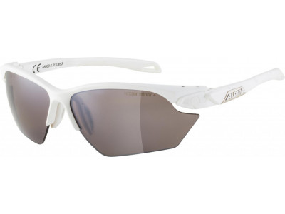 ALPINA Cyklistické okuliare TWIST FIVE HR S HM+ biele matné 