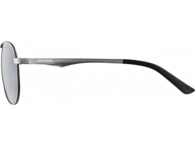 ALPINA Brille A 107 titan matt, Gläser: schwarz verspiegelt