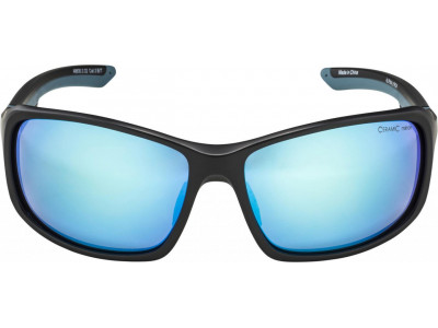 ALPINA LYRON black-dirtblue goggles, blue lenses