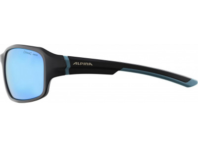 ALPINA Brille LYRON schwarz-dirtblue, blaue Gläser