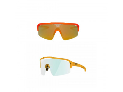 Neonowe okulary rowerowe ARROW ORANGE MIRRORTRONIC pomarańczowe