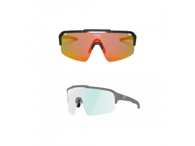Neonowe okulary rowerowe ARROW ANTRACYTOWE MIRRORTRONIC szare
