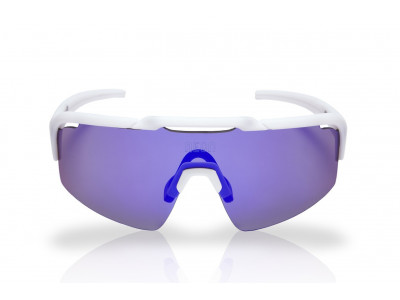Neonowe okulary ARROW Białe Mirrortronic Niebieskie