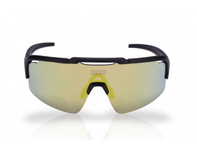 Neonowe okulary ARROW Czarne Mirrortronic Złote