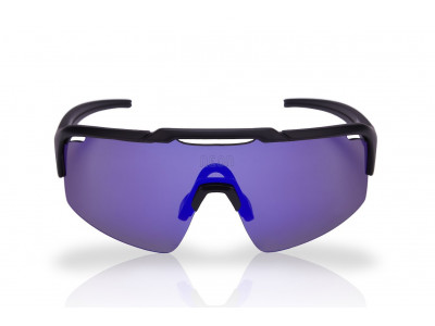 Neonowe okulary ARROW Czarne Mirrortronic Niebieskie