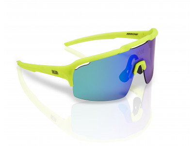 Neon cyklistické brýle ARROW 2 LENSES-žlutá-X9-zelená žlutá