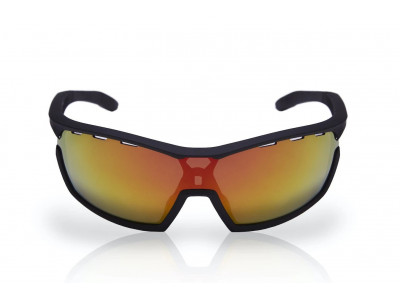 Neon cyklistické okuliare FOCUS-čierna-X6-červená čierna
