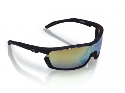 Neonowe okulary FOCUS, X7 złoto/czarne
