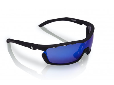 Neon glasses FOCUS Black Mirrortronic Blue