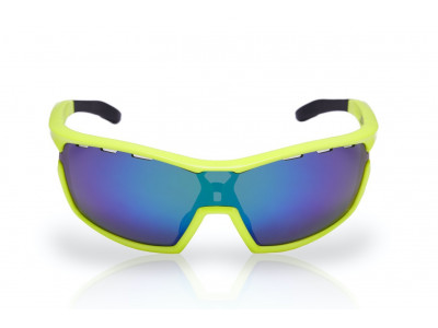 Neonowe okulary rowerowe FOCUS-żółty-X9-zielony żółty