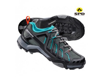 Shimano SHWM34 MTB dámské tretry černá/zelená
