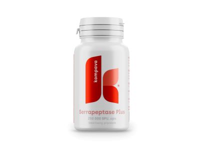 Kompava Serrapeptase Plus výživový doplnok, 355 mg/90 kps