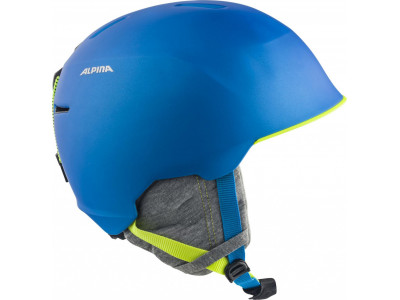ALPINA ALBONA Lyžařská helma, modro-neon-žlutá mat