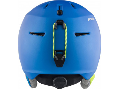 ALPINA ALBONA ski helmet, blue/neon/yellow matte