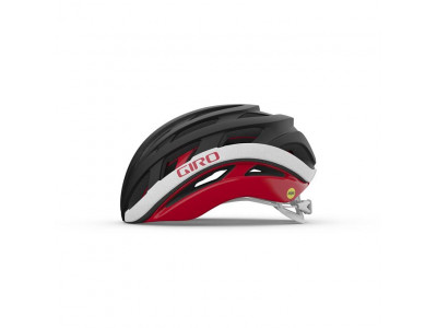 Kask Giro Helios Spherical, matowy czarno-czerwony