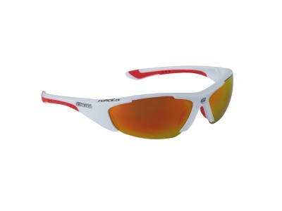 FORCE Lady Fahrradbrille weiß-rot