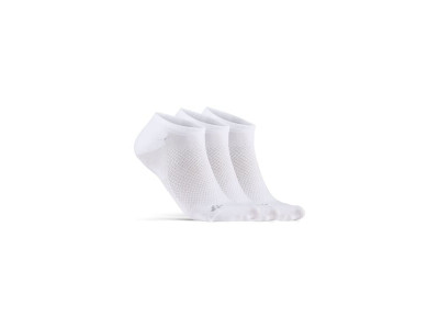 Șosete CRAFT CORE Dry Footies, pachet de 3, alb