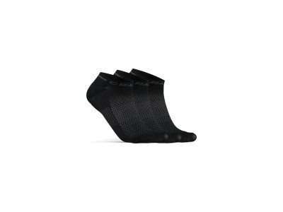 CRAFT CORE Dry Shaftless ponožky, 3 páry, černá
