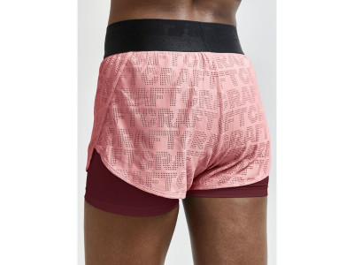 CRAFT Core Charge Logo Damen-Shorts, rot/pink