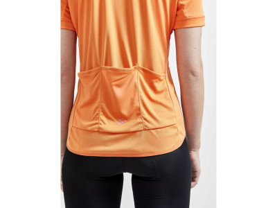 Damska koszulka rowerowa CRAFT CORE Endur Logo, pomarańczowa