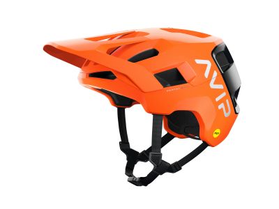 POC Kortal Race MIPS Helm, Fluorescent Orange AVIP/Uranium Black Matt