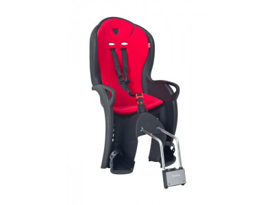 Hamax KISS Kinder-Fahrradsitz, schwarz/rot