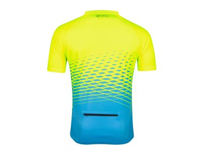 Koszulka rowerowa FORCE MTB Angle, fluo/niebieska