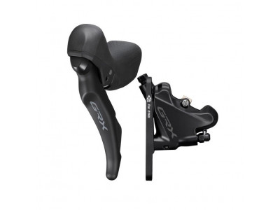 Shimano GRX RX600L/RX400L Dual Control shifting/hydr. brake, snake. 1000 mm, Flat Mount, left, 2-speed. + plates L03A
