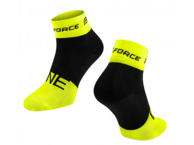 FORCE One ponožky, fluo/černá