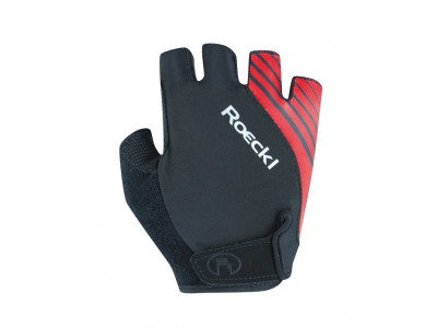Roeckl Naturns Handschuhe, schwarz/rot