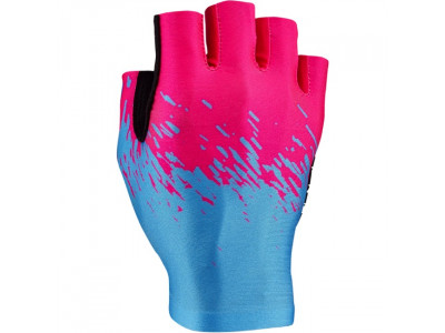 Krótkie rękawiczki Supacaz SupaG w rozmiarze Neon Blue/Neon Pink PRÓBKA L