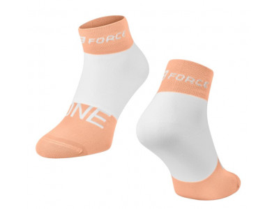 FORCE One ponožky oranžová/bílá