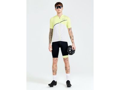 CRAFT CORE Endur-Shorts mit Hosenträgern, schwarz/gelb