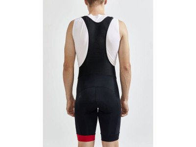 CRAFT CORE Endur-Shorts mit Hosenträgern, schwarz/rot