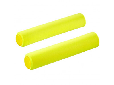 Supacaz Siliconez grips neon yellow sample