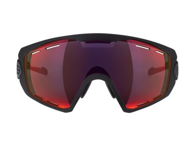 FORCE Ombro Plus okulary, czarne matowe/czerwone soczewki