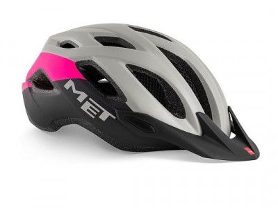 MET CROSSOVER helmet gray / pink matte size S / M (52-59 cm)