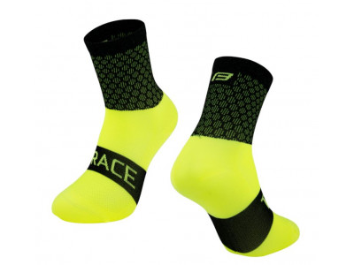 Force Trace cyklistické ponožky černá/fluo