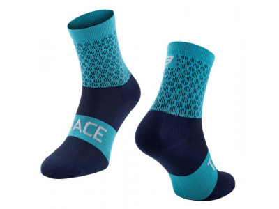 FORCE Trace cycling socks blue