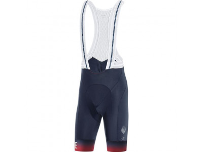 GORE Wear Cancellara Bib Shorts+ Mens nohavice modré/červené
