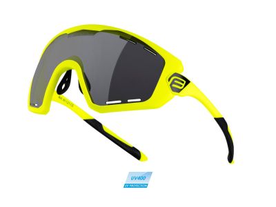 FORCE Ombro Plus okulary, fluorescencyjne matowe/czarne soczewki