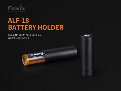 Redukcja baterii Fenix ​​ALF-18 z 21700 do 18650