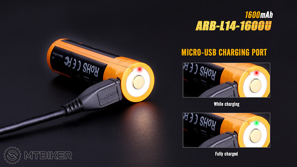Fenix ARB-L14-1600U Rechargeable USB AA battery