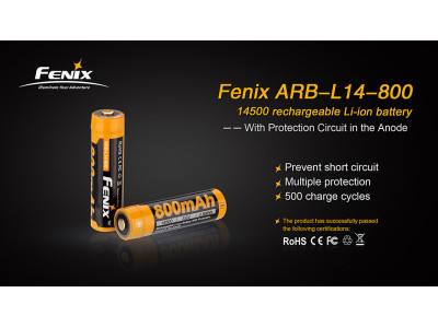 Fenix 14500 800 mAh Li-Ion baterie