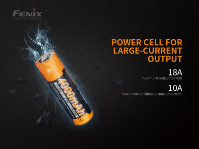 Baterie Fenix ​​​​21700 cu curent ridicat, 4000 mAh, (Li-Ion)