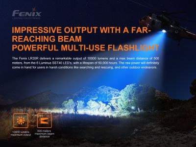 Fenix LR35R wiederaufladbare LED-Lampe